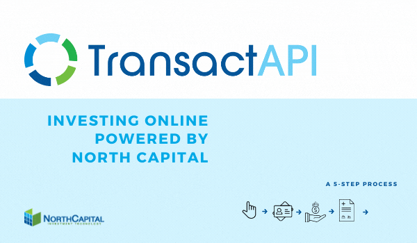 TransactAPI. Investing online powered by north capital. a 5 step process.